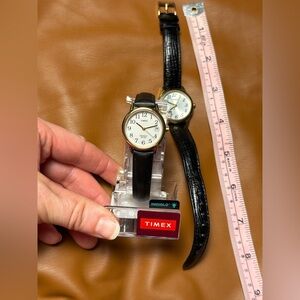 Vintage Timex Black Gold Watches (2)